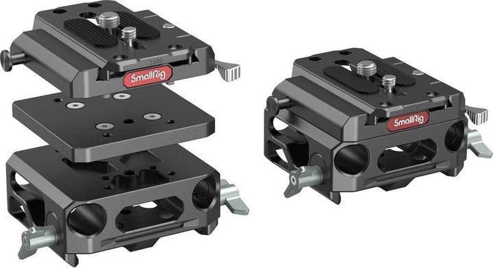 Actual product image SmallRig Lightweight Baseplate with Dual 15mm Rod Clamp (Various video accessories)