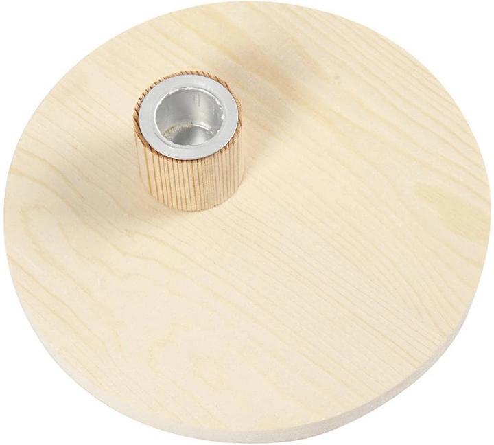 Produktbild Creativ Company Holzartikel Kerzenhalter Ø 16 cm 1 Stück (1.5 x 16 x 16 cm)