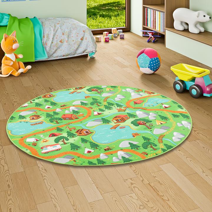 Immagine prodotto Snapstyle Tappeto da gioco per bambini in campeggio (100 x 100 cm)
