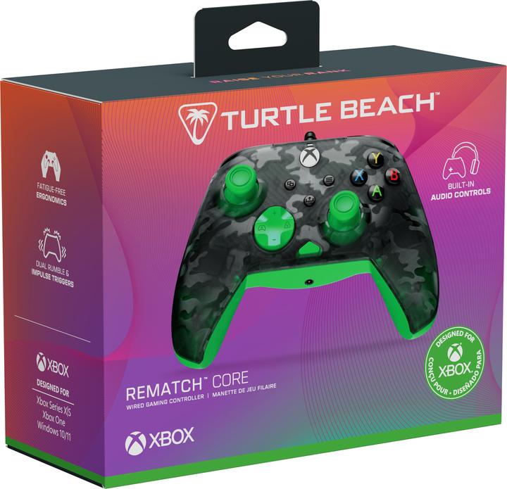 Image du produit Turtle Beach Rematch Core Wired Controller · XB · Ghost Camo Black & Green (PC)