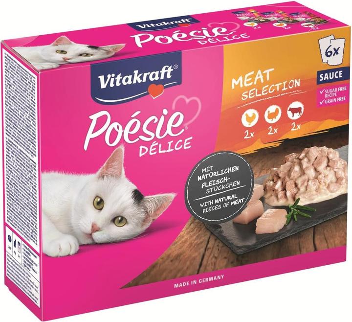 Actual product image Vitakraft Poésie Déli Sauce Multipack with meat (Adult, 2 pcs., 510 g)