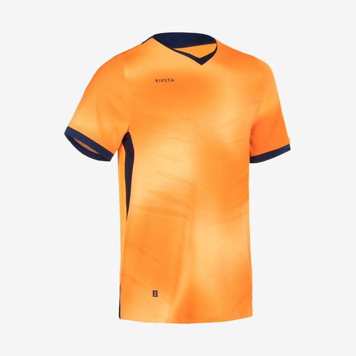 Produktbild Kipsta Damen/Herren Fussball Trikot kurzarm - CLR orange/marineblau (XXL)