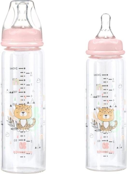 Actual product image Kikkaboo Baby biberon en verre Savanna (240 ml)