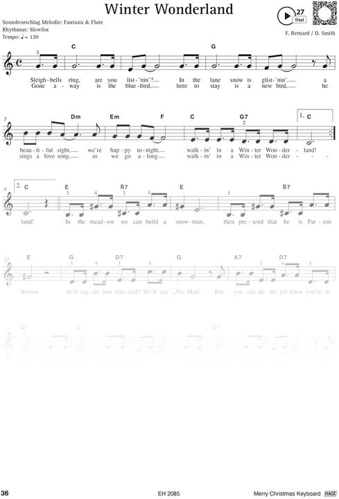 Immagine prodotto Merry Christmas für Keyboard (Tedesco, HAGE Musikverlag GmbH & Co KG, HAGE editore musicale, 2021)