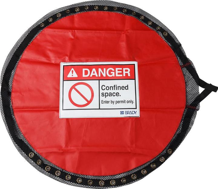 Actual product image Brady Sturdy, lockable cover, PVC-coated polyester, red, narrow space - S (1 piece)