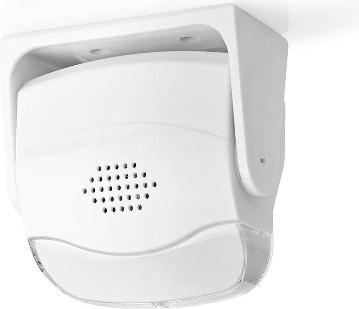 Produktbild Nedis Türeinstiegsalarm mit Bewegungsmelder & 80 dB Klingel, Wand- & Deckenmontage, Weiss (1.10 m)