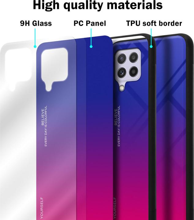 Actual product image Cadorabo TPU 2 colors glass envelope (Samsung Galaxy M22, Samsung Galaxy A22, Samsung Galaxy A32)