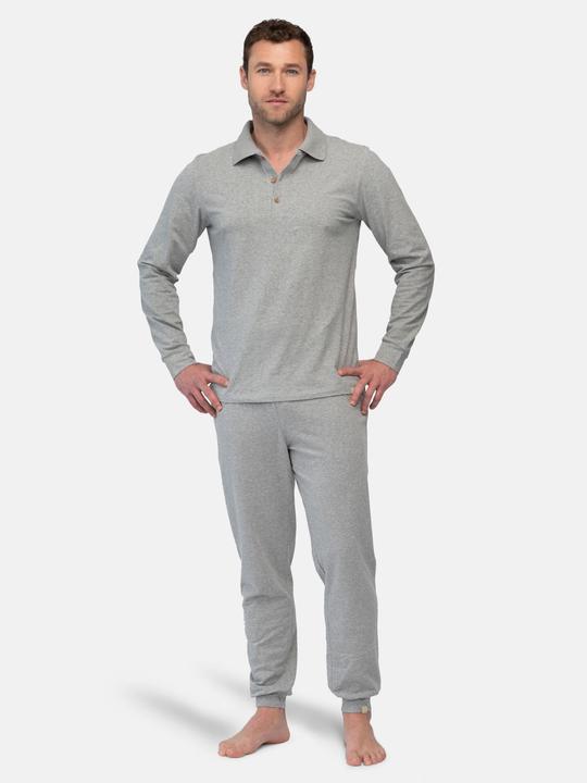 Image du produit greenjama Chemise à manches longues pour homme avec col polo (S)