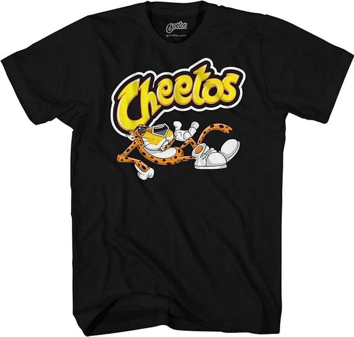 Actual product image Cheetos Unisex Adult Shiny Logo T-Shirt (L)