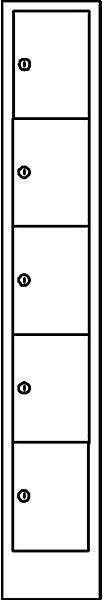 Produktbild Wolf Schliessfachschrank in Komfort-Grösse (30 cm, 195 cm)