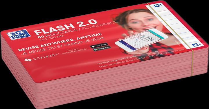 Actual product image Oxford FLASH 2.0 flashcards (75 x 125 mm, 80 x)