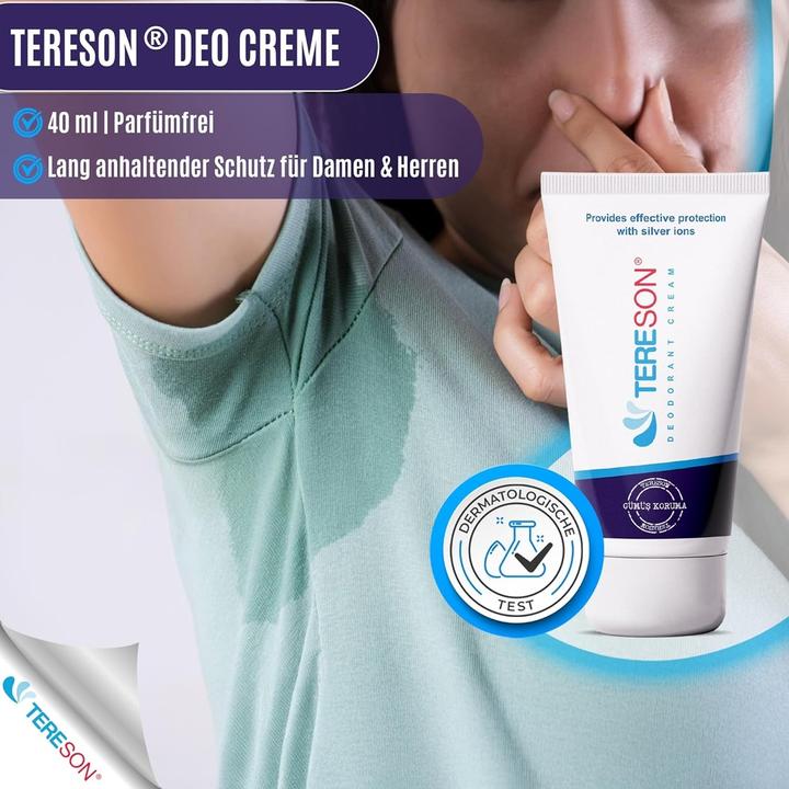 Produktbild Tereson Creme Deodorant, Langfristiger Schutz gegen Körpergeruch mit Silberionen-Formel (Crème, Spray)