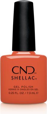 Actual product image CND Shellac Ig-Night-Ed Semi-Transparent for Jelly Effect No. 471 Orange UV Nail Polish - Gleam & Gl (Orange, Gel-Effect Nail Polish)
