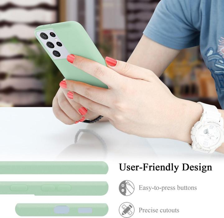 Productafbeelding Cadorabo TPU Vloeibaar Silicone Hoesje (Samsung Galaxy S22 Ultra)
