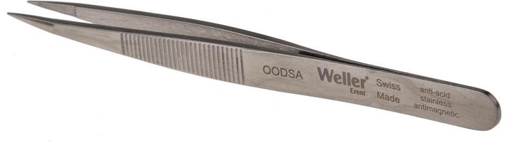 Actual product image Weller Erem Erem Stainless Steel Tweezers Acid Resistant, Tip Straight, Pointed Fluted, 120 mm