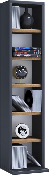 Immagine prodotto VCM Scaffale porta CD DVD in legno Elementare (21 x 20 x 92 cm)