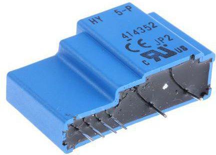 Immagine prodotto LEM Trasformatore di corrente serie HY, ingresso 5A, 15:1, foro 0,7 mm, 12... 15 V