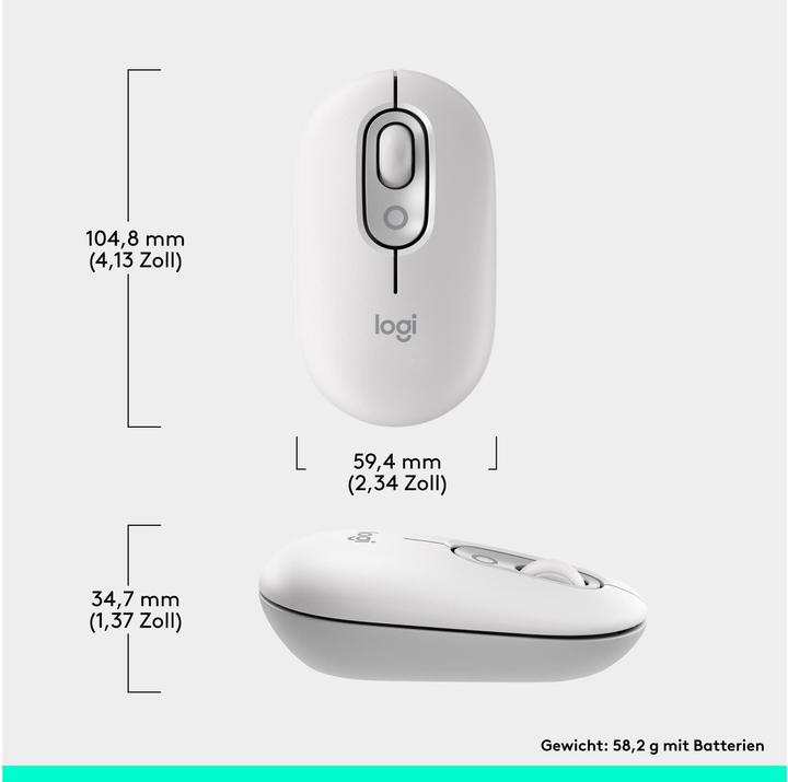 Produktbild Logitech POP Mouse mit personalisierbarem Emoji (Kabellos)