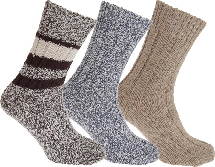 Immagine prodotto Floso - Calzini in misto lana (3 paia) - Adulti/Unisex (confezione da 3, 37 - 42)