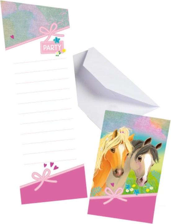 Amscan Invitations & Envelopes - Pony (8pcs) (8 pcs.)