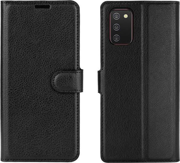 Actual product image MU Classic Litchi Leather Bookcover Series (Samsung Galaxy A02s)