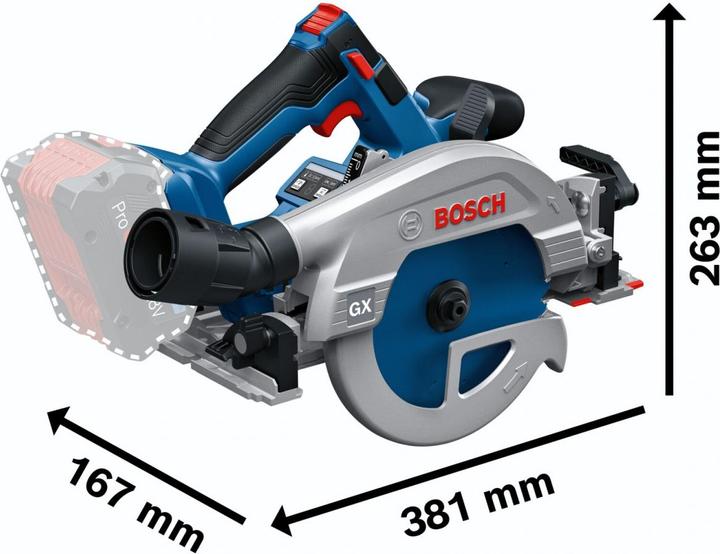 Actual product image Bosch Professional GKS 18V-57-2 GX