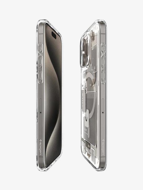 Actual product image Spigen Ultra Hybrid Zero One (MagFit) iPhone 15 Pro Max Case Natural Titanium (Apple iPhone 15 Pro Max)