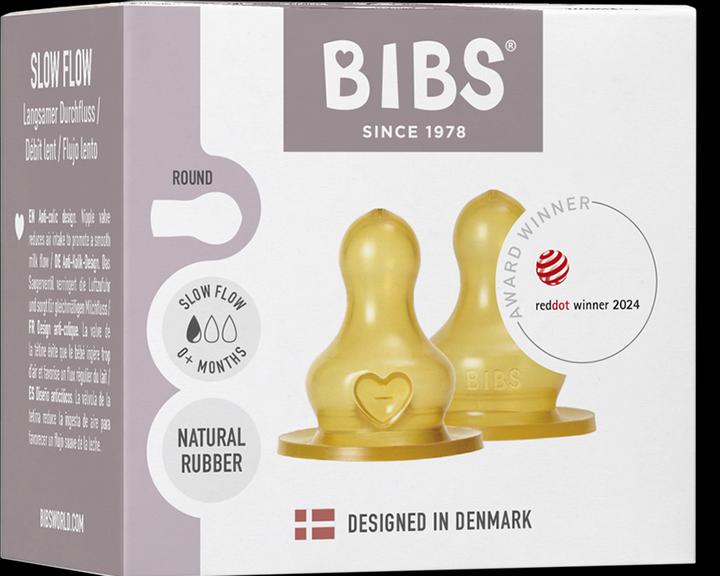 Actual product image Bibs Flaschensauger Latex Slow Flow 2 Stück