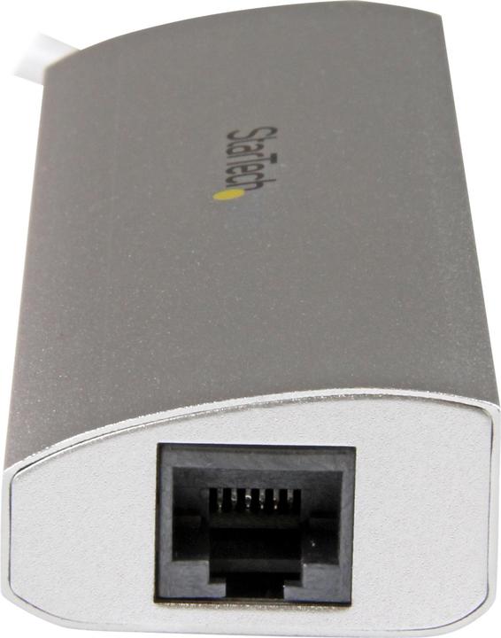 Image du produit StarTech Hub mobile USB 3.0 à 3 ports avec Gigabit Ethernet - Hub USB en aluminium avec adaptateur Gigabit (USB-A, 4 Ports)
