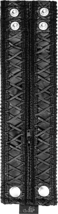 Actual product image Noir Handmade Bracelet in black (25 cm, 76% polyester / 24% elastane with polymer coating)