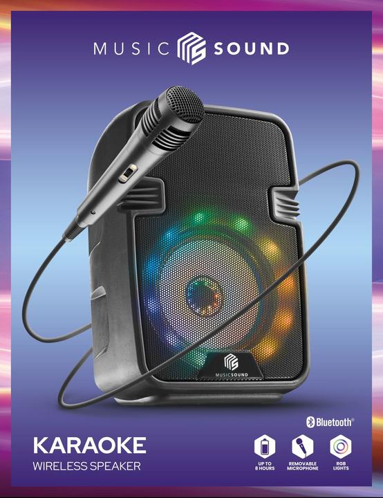 Produktbild Cellularline Music Sound Speaker Bluetooth Karaoke (8 h, Akkubetrieb)