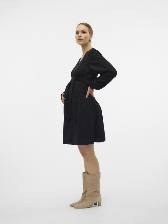 Produktbild Mamalicious Normal geschnitten V-Ausschnitt Elastische Bündchen Ballonärmel Kurzes Kleid Kleid (S)