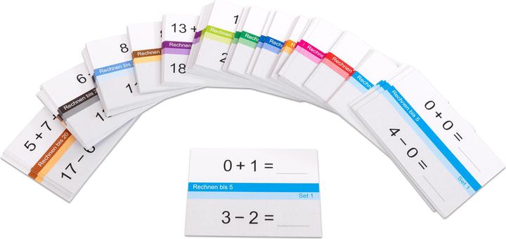 Image du produit Betzold Fiches d'auto-apprentissage pour les mathématiques à l'école primaire (Allemand, Anglais, Français, Italien)