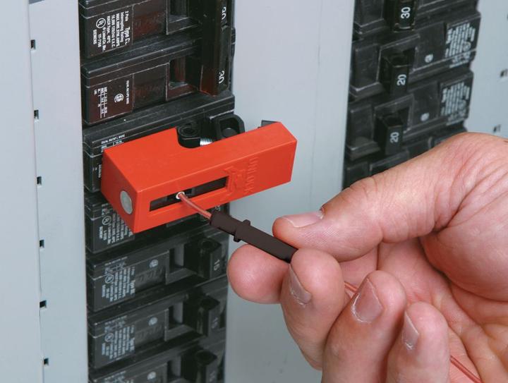 Produktbild Brady Lockout-Vorrichtung mit Schnappverriegelung und Kabel
