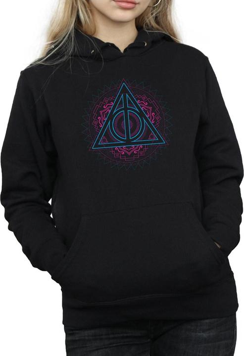 Image du produit - Sweat à capuche NEON DEATHLY HALLOWS - Femme (XXL)