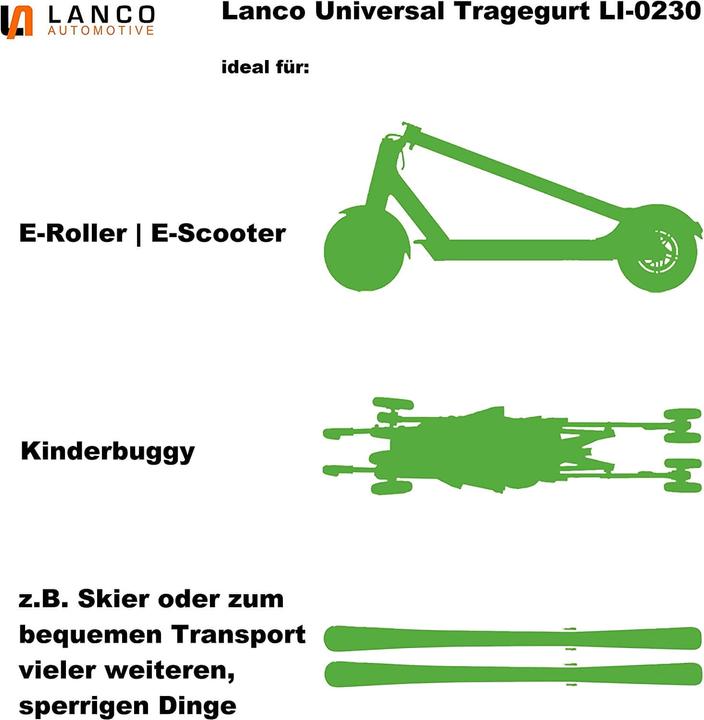 Produktbild Lanco Universal Tragegurt für E-Scooter
