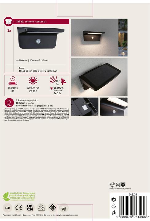 Image du produit Paulmann Cyrus (600 lm, IP44)