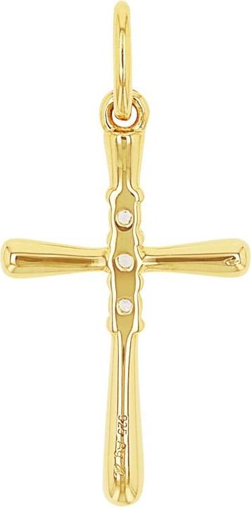 Produktbild Amor Anhänger für Damen, 925 Sterling Silber, Zirkonia synth. | Kreuz (Silber 925)