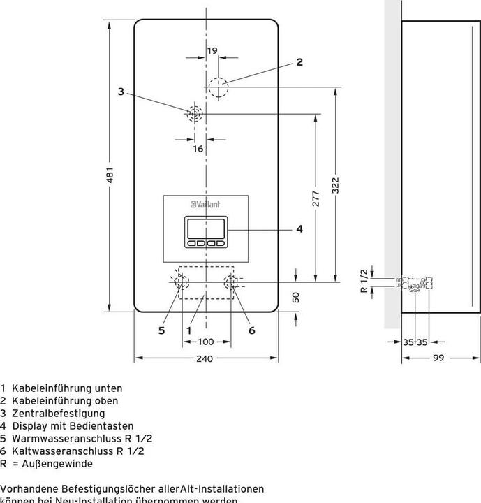 Image du produit Vaillant VED E 21/8 E