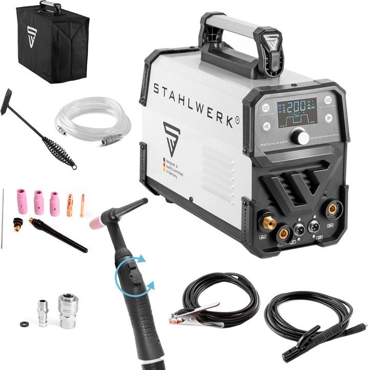 Actual product image Stahlwerk Welding machine DC TIG 200 Pulse ST Digital MMA Spot and pulse function
