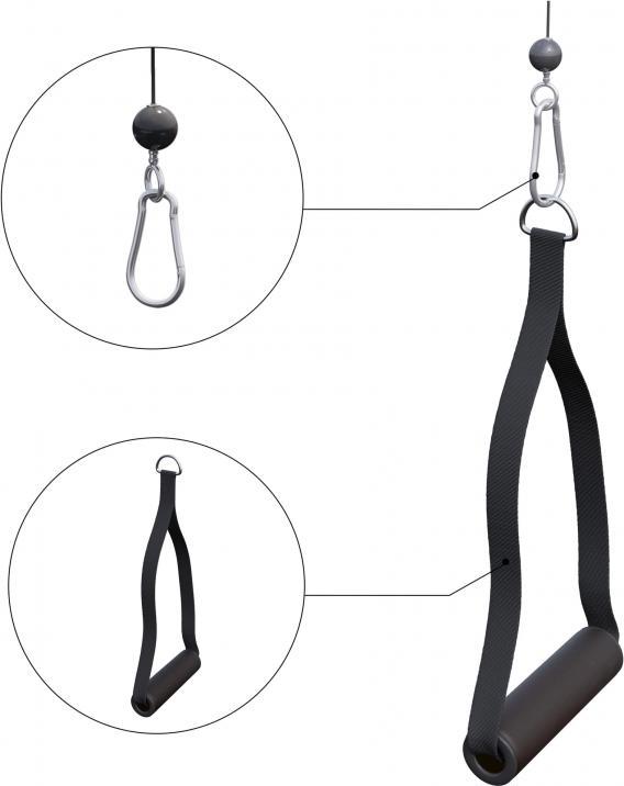 Actual product image Gorilla Sports Kabelzug Griff Paar