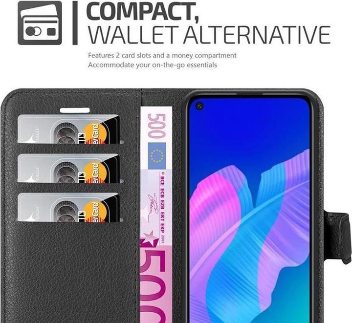 Actual product image Cadorabo Book with stand function cover (Huawei P40 Lite E)