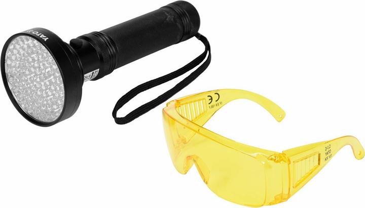 Yato UV 100 LED torch + BRILLE (19.50 cm)