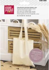 Produktbild Knorr Prandell Baumwoll-Einkaufstasche, 380 x 420 mm, blanko weiss, zum Bemalen mit Stoffmalfarben, aus 100 %