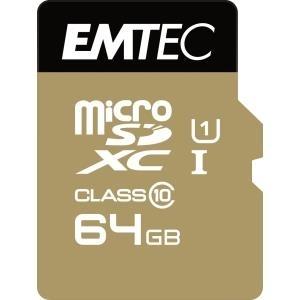 Actual product image Emtec gold+ (64 GB, microSDXC, U1, UHS-I)