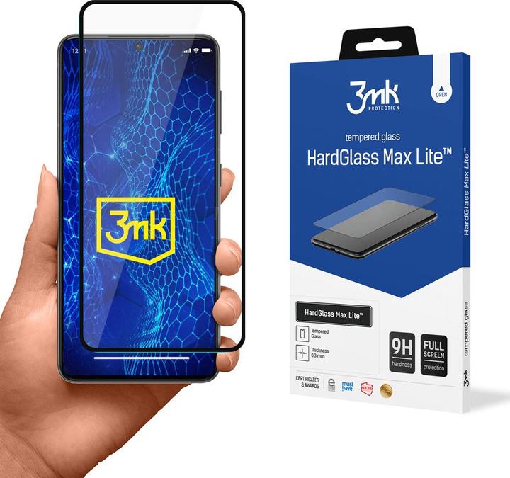 Immagine prodotto 3MK HardGlass Max Lite for Samsung Galaxy S21 5G black frame (1 Pezzo/i, Samsung Galaxy S21 5G)
