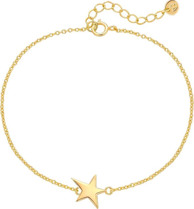 Glanzstücke München Damen Armband Stern Sterling Silber - 34454 (17 cm, Sterling Silber)