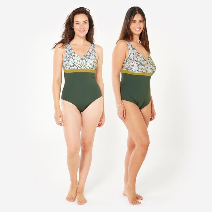 Produktbild Nabaiji Women’s swimming larger bust 1-piece swimsuit - Mia all mini green (40, 42)