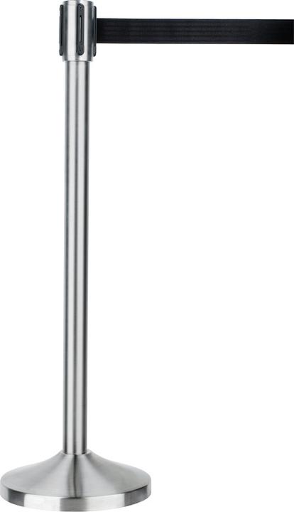 Actual product image Alco Barrier post silver tape sw