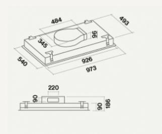 Actual product image Falmec STELLA 90 (Ceiling hood)